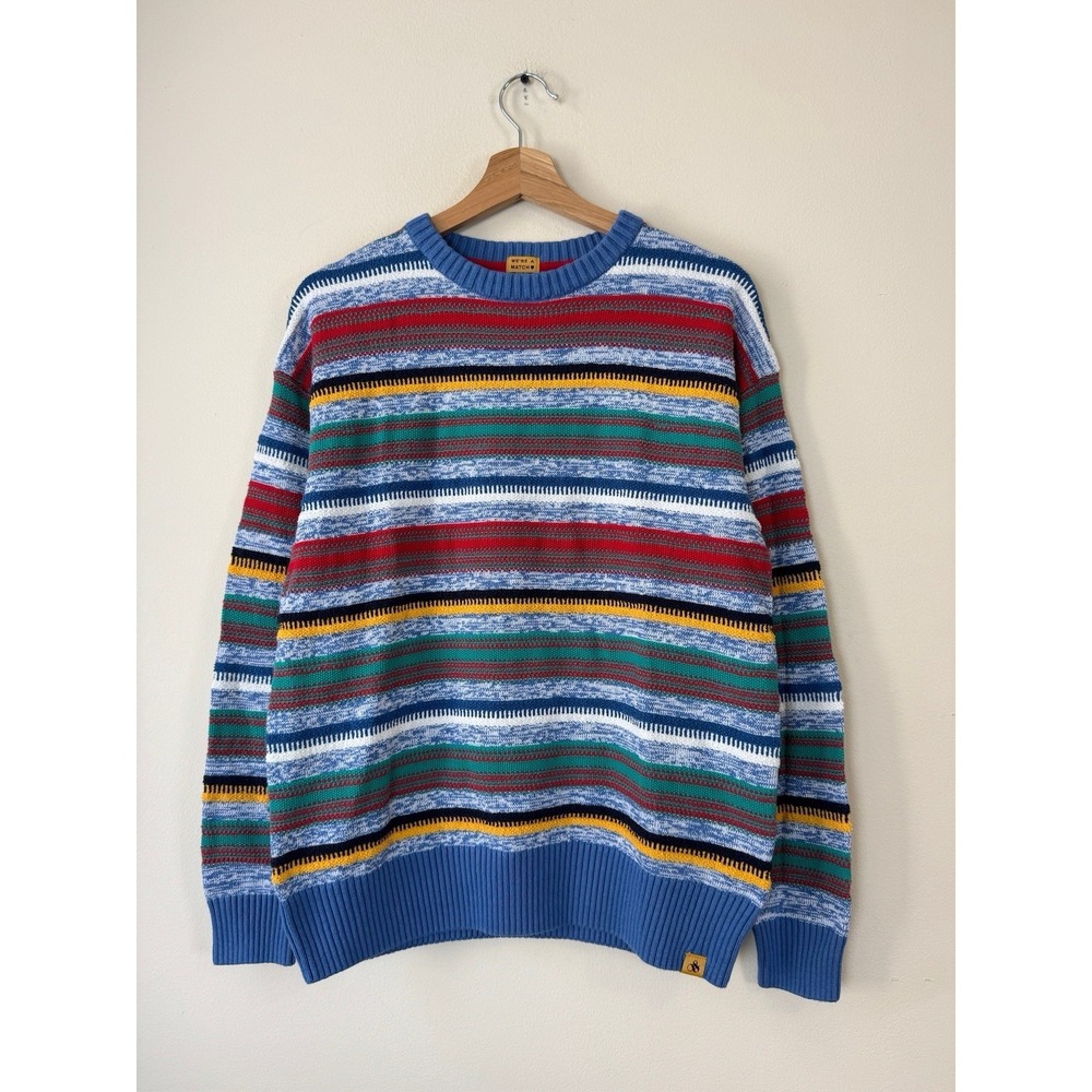 Scotch & Soda Colorful Striped Cozy Knit Sweater - Medium